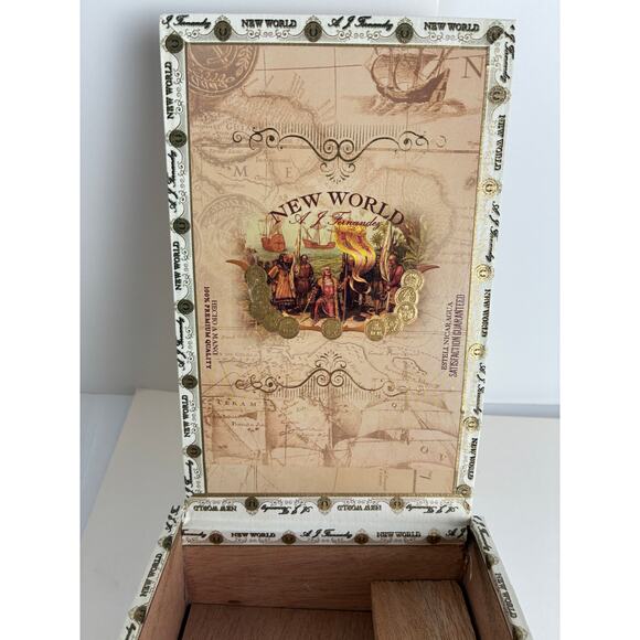 Cigar Boxes Empty 2 A.J. Fernadez Esteli Nicaragua New World Brand 7.5 x 5 x 2.5 - Picture 9 of 11